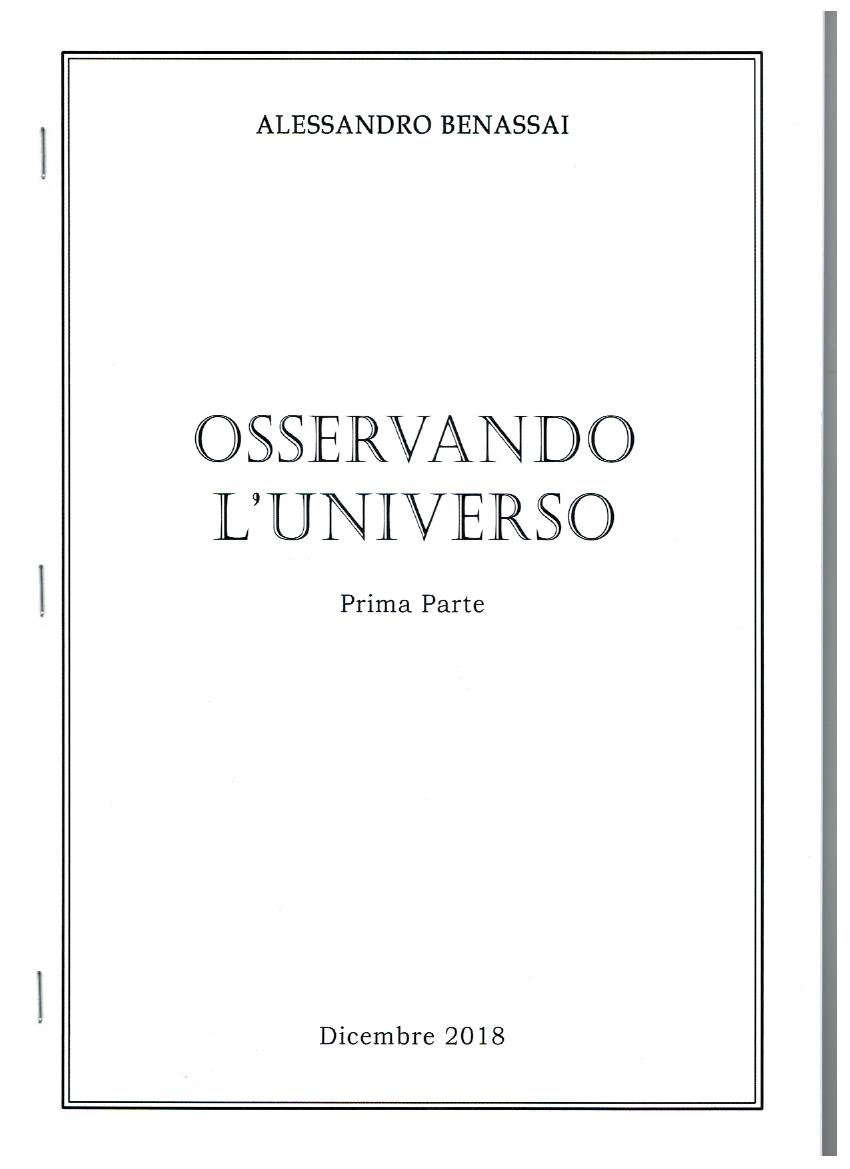OSSERVANDO L’UNIVERSO dicembre 2018 parte I