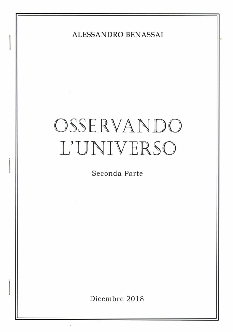 OSSERVANDO L’UNIVERSO dicembre 2018 parte II