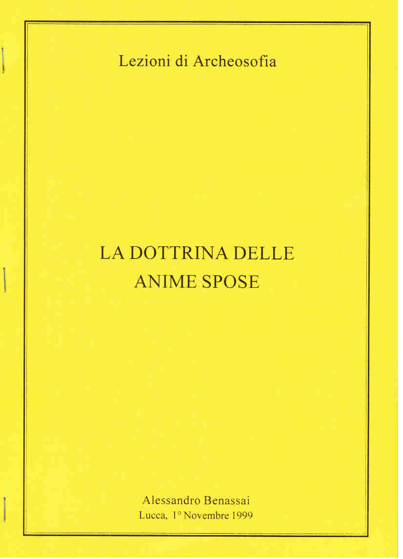DOTTRINA DELLE ANIME SPOSE (LA) Lucca 1 novembre 1999
