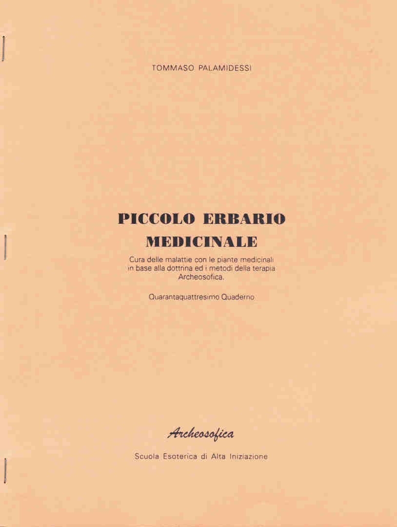 PICCOLO ERBARIO MEDICINALE – 44° QUADERNO